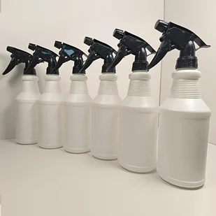 TEMU 6-pak, 16oz., solidne, puste butelki z rozpylaczem w kolorze czarnym, idealne do podlewania i czyszczenia - Pozostałe akcesoria kosmetyczne - miniaturka - grafika 1