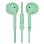 Słuchawki - FREESTYLE MINI JACK + MIC MACAROON STYLE GREEN [45758] TE - miniaturka - grafika 1