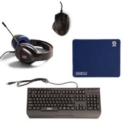 Zestawy myszka + klawiatura - SPARCO Kitpro Poleposition 4w1 - miniaturka - grafika 1