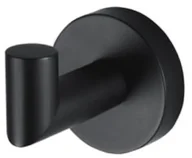 Wieszaki łazienkowe - Stella Classic Black haczyk pojedynczy chrom 07.310-B 07.310-B - miniaturka - grafika 1