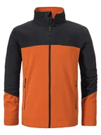 Odzież trekkingowa męska - Schöffel Kurtka polarowa "Karif" w kolorze czarno-pomarańczowym - miniaturka - grafika 1