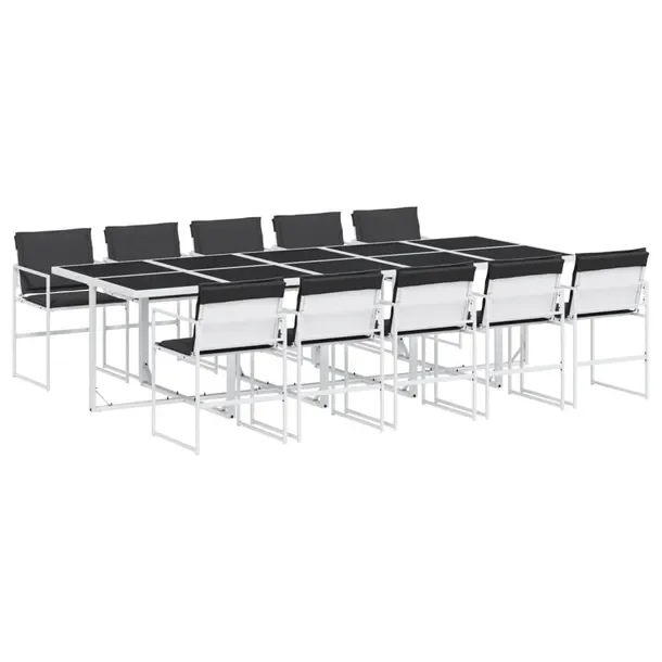 Zestaw mebli ogrodowych Elegancki Ogród - biały, 275x107x72cm