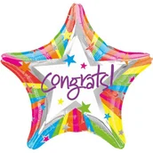 Balony i akcesoria - Balon foliowy, Congrats!, 18" - miniaturka - grafika 1