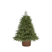 Choinki - CHOINKA SZTUCZNA JODŁA SZLACHETNA PE PREMIUM W OKRĄGŁEJ DONICY 160 CM  X-CHOINKA - miniaturka - grafika 1