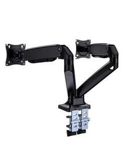GEMBIRD BIURKOWE REGULOWANE RAMIĘ NA 2 MONITORY 17"-35" DO 10KG - Uchwyty do monitorów - miniaturka - grafika 2