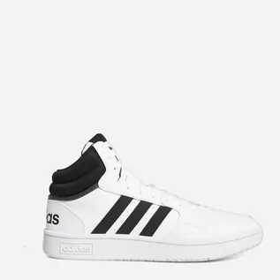 Półbuty męskie - Trzewiki męskie wysokie sznurowane Adidas Hoops 3.0 Mid GW3019 39.5 Białe (4064053690447) - grafika 1