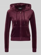 Bluzy damskie - Bluza rozpinana z wyhaftowanym logo model ‘ROBERTSON’ - miniaturka - grafika 1