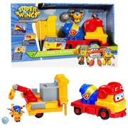 Samochody i pojazdy dla dzieci - Super Wings Zabawka Ciężarówka + Figurka Śrubek - miniaturka - grafika 1