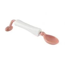 Beaba Łyżeczka 360° Old Pink (opakowanie zbiorcze 8 szt.) solution-bc-7159-0 - Miseczki i talerzyki dla dzieci - miniaturka - grafika 1