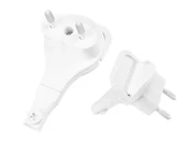 Kostki, złączki, wtyczki - Wtyczka kątowa Płaska 6A montowana za meble szafę - miniaturka - grafika 1