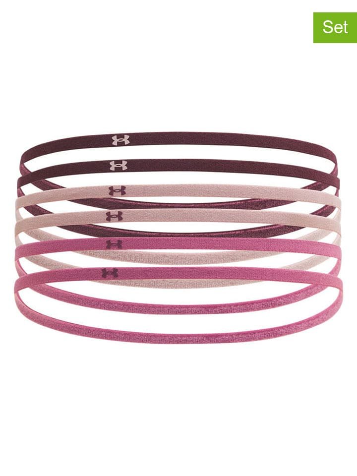 Under Armour Opaski (6 szt.) w kolorze jasnoróżowo-fioletowym na czoło