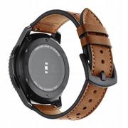 Akcesoria do smartwatchy - Best Accessories Best Accessories UNIWERSALNY PASEK SKÓRZANY 22MM BROWN 1920 - miniaturka - grafika 1