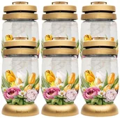 Lampiony i znicze - Znicze BOLSIUS 3S 19 Wiosna 22,5cm 36h 6szt. - miniaturka - grafika 1