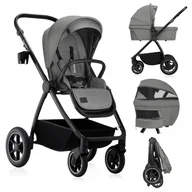 Wózki dziecięce - W��zek wielofunkcyjny 2w1 spacer��wka + gondola XL materac LIONELO MERIL 2IN1 - miniaturka - grafika 1