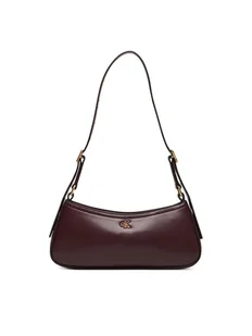 Calvin Klein Torebka Ck Small Shoulder Bag LV04F3170G Bordowy - Torebki damskie - miniaturka - grafika 1