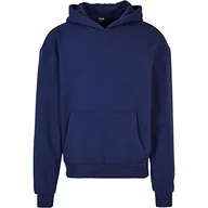 Bluzy męskie - Urban Classics Męska bluza z kapturem Ultra Heavy Hoody Lightnavy 3XL, granatowy, 3XL - miniaturka - grafika 1