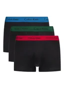 Majtki męskie - Calvin Klein Bokserki Męskie 3 Pary Czarny 0000U2664G TRUNKI, Rozmiar M - miniaturka - grafika 1