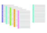 Szkolne artykuły papiernicze - Interdruk Wkład do segregatora A5 50 = kolorowy margines BI43INT - miniaturka - grafika 1