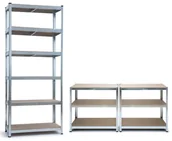 Szafy i regały magazynowe - 2X Regał Magazynowy Metalowy 222X90X40 Szafa Półka - miniaturka - grafika 1