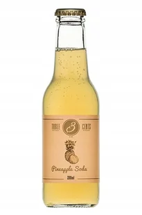 Napój gazowany ananas Pineapple Soda 200ml - Three Cents Coca Cola - Napoje gazowane - miniaturka - grafika 1