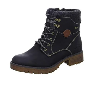 Tom Tailor Damskie 4290100023 modne kozaki, czarne, 37 EU, czarny, 37 EU - Kozaki damskie - miniaturka - grafika 1