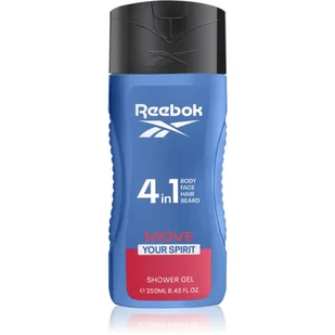 Reebok, Move Your Spirit For Men, Żel pod prysznic, 250 ml - Wody i perfumy męskie - miniaturka - grafika 1