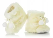Buty dla dziewczynek - Ciepłe kozaczki niemowlęce niechodki r.17/18 - miniaturka - grafika 1