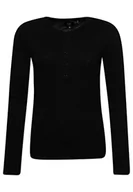 Bluzy damskie - Superdry Studios Henley, Bluza damska, Czarny (Black), 44, Czarny, 42 - miniaturka - grafika 1