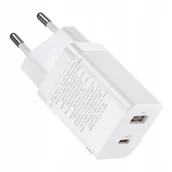 Ładowarki do telefonów - Szybka Ładowarka Sieciowa Usb-A / Usb-C Baseus Compact Ccxj-B02 20W - miniaturka - grafika 1