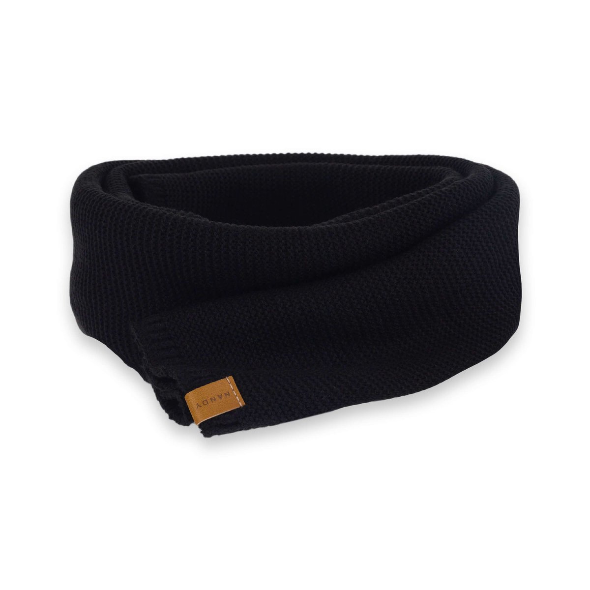 Nandy Duży Ciepły Szal Szalik Męski Czarny - Nsm-15101-01-Czarny