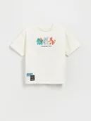 Koszulki dla chłopców - Reserved - T-shirt Pokémon - złamana biel - miniaturka - grafika 1