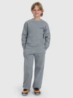 Spodnie i spodenki dla chłopców - 4F Spodnie dresowe chłopięce - szare 122 (6-7 lat) - miniaturka - grafika 1