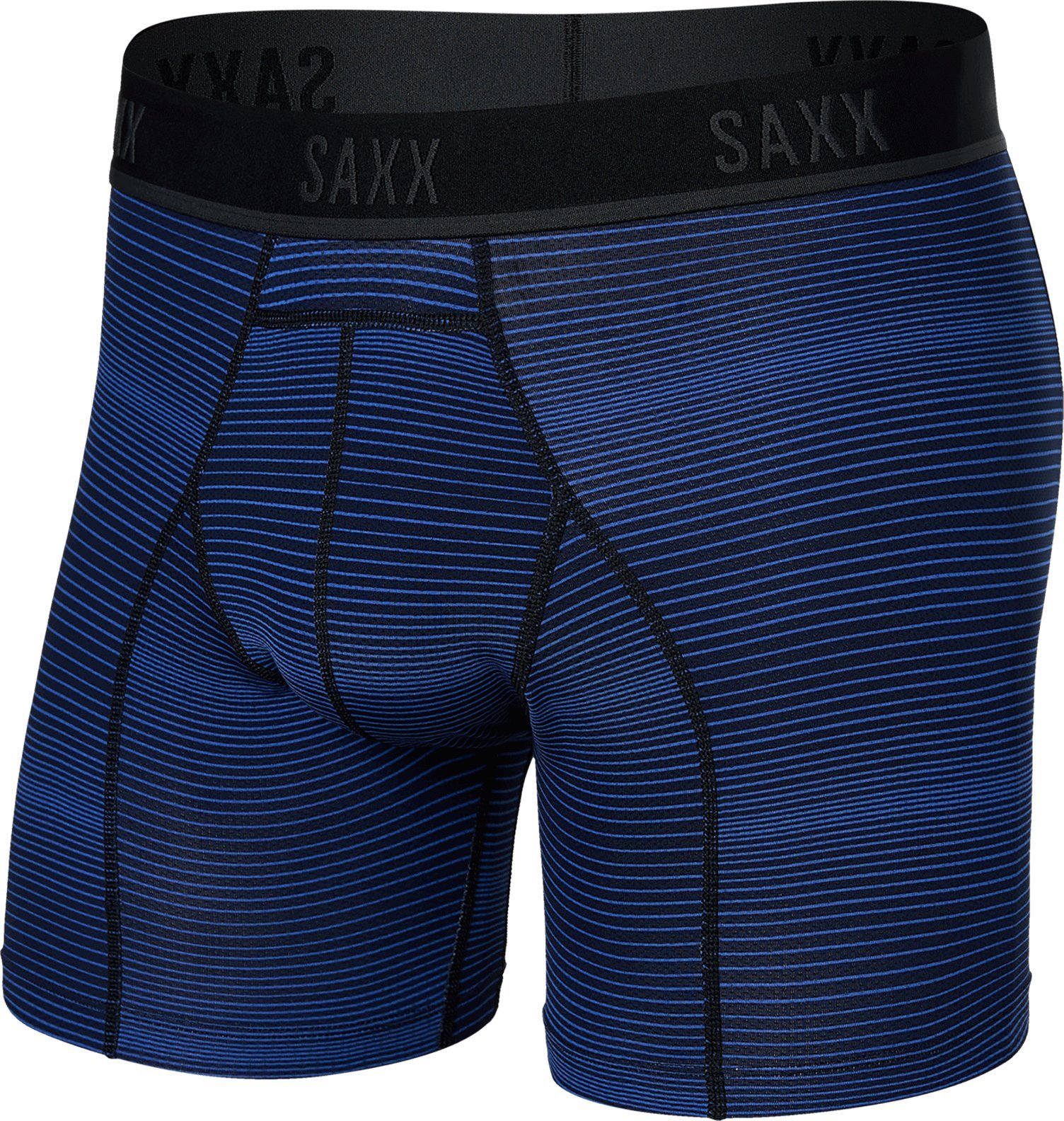 SAXX Bokserki do biegania/ bokserki męskie sportowe SAXX KINETIC Light paski - niebieskie S