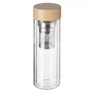Secret de Gourmet Zaparzacz z podwójnymi ściankami pokrywka z bambusa 400 ml 160717 - Zaparzacze i kawiarki - miniaturka - grafika 1