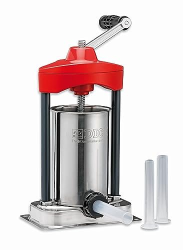 F. DICK HTW 90603000 90603000 domowy ubijak do kiełbasek, kiełbasek, ręcznego napełniania kiełbas, 5 lb (dla kucharzy-amatorów, myśliwych i fanów BBQ, wypełniacz kiełbas, ręczna maszyna do kiełbasy,