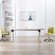 Krzesła - vidaXL Krzesła stołowe, 2 szt., zielone, tapicerowane tkaniną - miniaturka - grafika 1