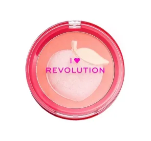 Makeup Revolution, I Heart Revolution, Róż do policzków Fruity Peach, 9.20 g - Bronzery i konturowanie twarzy - miniaturka - grafika 1