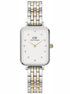 Zegarek ZEGAREK DAMSKI DANIEL WELLINGTON Quadro Lumine 5-link two-tone 20mm DW00100625 + BOX (zw519f) - Zegarki damskie - miniaturka - grafika 1