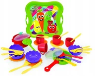 Zabawki AGD - WADER 24100 YUMMY ZESTAW NACZYŃ 33 elementy - miniaturka - grafika 1