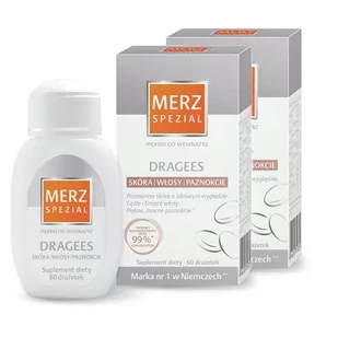 MERZ PHARMACEUTICALS GMBH Merz Spezial Dragees 2 x 60 drażetek - Włosy, skóra, paznokcie - miniaturka - grafika 1