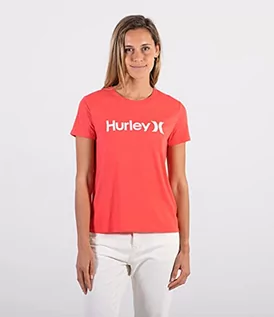 Koszulki i topy damskie - Hurley Hurley Damski T-shirt W Classic Crew Tee Caynn M 3HS1580255-624 - grafika 1
