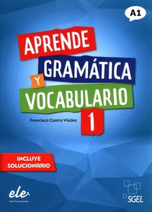Aprende Gramatica y vocabulario 1 A1 - Książki do nauki języka hiszpańskiego - miniaturka - grafika 1