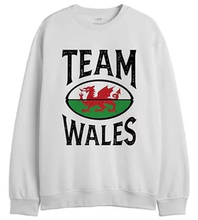Republic Of California "Team Wales" UXREPCZSW051 Bluza męska, biała, rozmiar M, biały, M - Bluzy męskie - miniaturka - grafika 1