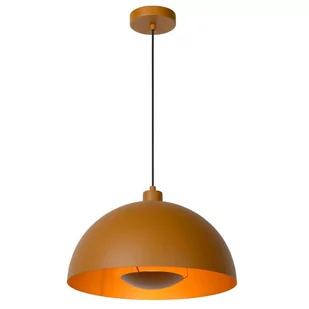 Lucide LAMPA wisząca SIEMON 45496/01/44 metalowa OPRAWA kopuła ZWIS hygge żółty - Lampy sufitowe - miniaturka - grafika 1