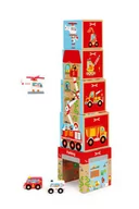 Zabawki interaktywne dla dzieci - Scratch Europe Piramida edukacyjna POJAZDY (5 elementów), 6181088 - miniaturka - grafika 1