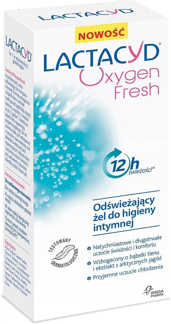 GlaxoSmithKline Femina OXYGEN FRESH Odświeżający żel do higieny intymnej 200 ML