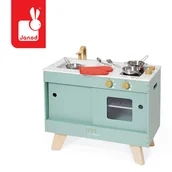 Zabawki AGD - Drewniana kuchnia Loft z dźwiękiem i 8 akcesoriami 3+ Janod - miniaturka - grafika 1