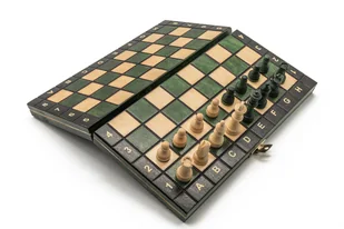 Szachy Magnetyczne małe, gra logiczna, Szachy Żurek, zielone - Gry planszowe Szachy Magnetyczne małe, gra logiczna, Szachy Żurek, zielone - Gry planszowe - miniaturka - grafika 1