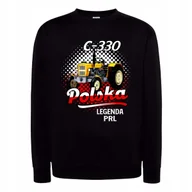 Bluzy męskie - Bluza bez kaptura męska z nadrukiem C-330 ŻÓŁTY TRAKTOR legenda PRL L - miniaturka - grafika 1