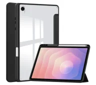 Etui do tabletów - Bizon Case Tab Clear Matt z klapką do Samsung Galaxy Tab S11 Czarny - miniaturka - grafika 1